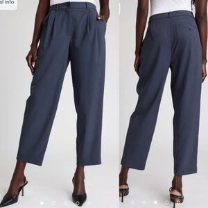 New Kit and Ace SUBLIME ANKLE TROUSERS Relaxed Fit Navy sz 12